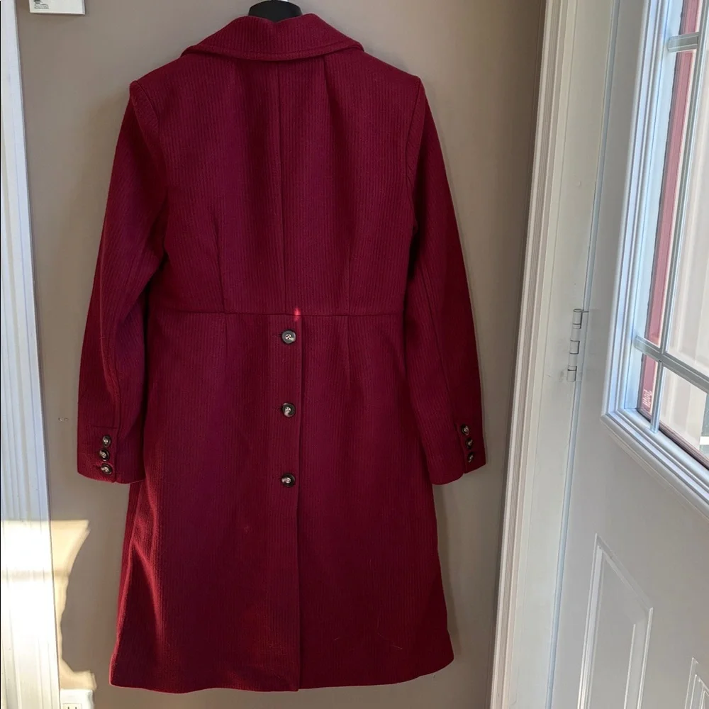 CAbi Deep Red Trench Coat - Picture 3 of 6
